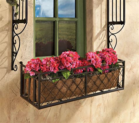 design toscano european-style metal window box|Design Toscano 34.